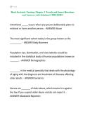 Basic Geriatric Nursing- Chapter 1 Trends and Issues Questions and Answers with Solutions UPDATED&excl;&excl;&excl;&period;