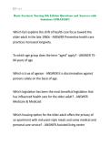 Basic Geriatric Nursing 8th Edition Questions and Answers with Solutions UPDATED&excl;&excl;&excl;&period;