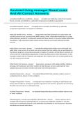 Assisted living manager Board exam And All Correct Answers&period;