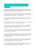 NCIA Arizona State Exam Questions with All Correct Answers 2025-2026 Updated&period;
