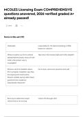 MCOLES Licensing Exam COMPREHENSIVE questions answered&comma; 2026 verified graded A&plus; already passed&excl;