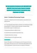 NR 566 ADVANCED PHARMACOLOGY MIDTERM EXAM 2026&sol;2027 &vert; Care of the Family &vert; Rated A &vert; Complete Questions & Verified Answers &vert; Chamberlain &vert; Pass Guaranteed - A&plus; Graded