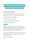 WGU D236 PATHOPHYSIOLOGY COMPLETE PACKAGE DEAL 2026&sol;2027 &vert; Objective Assessment & Pre-Assessment Exams &vert; Complete Guides with Questions & Verified Answers &vert; 100&percnt; Correct &vert; Pass Guaranteed - A&plus; Graded