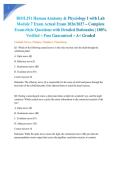 BIOL251 Human Anatomy & Physiology I with Lab Module 7 Exam Actual Exam 2026&sol;2027 &ndash; Complete Exam-Style Questions with Detailed Rationales &vert; 100&percnt; Verified &ndash; Pass Guaranteed &ndash; A&plus; Graded