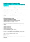 NAB Practice Questions with Guaranteed Pass Solutions 2025-2026 Updated&period;