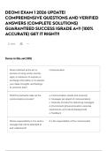 DEOMI EXAM 1 2026 UPDATE&vert; COMPREHENSIVE QUESTIONS AND VERIFIED ANSWERS &lpar;COMPLETE SOLUTIONS&rpar; GUARANTEED SUCCESS &vert;GRADE A&plus;&excl;&excl; &lpar;100&percnt; ACCURATE&rpar; GET IT RIGHT&excl;&excl;