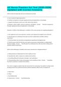 AZ Nurse Practice Act Test &lpar;2020-2026&rpar; Updated with Correct Answers&period;