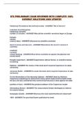 STS PRELIMINARY EXAM REVIEWER WITH COMPLETE 100&percnt; CORRECT SOLUTIONS 2026 UPDATE&excl;&excl;
