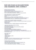 NUR 426 EXAM 1&vert;&vert; 246 QUESTIONS  AND ANSWERS 100&percnt; CORRECT
