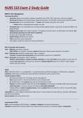 Exam 2&vert;Study Guide&vert;NURS 533 Exam 2 Study Guide&vert;Updated A&plus; Guide
