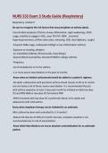 Exam 3 Study Guide&vert;NURS 533 Exam 3 Study Guide &lpar;Respiratory&rpar;&vert;Updated A&plus; Score Guide