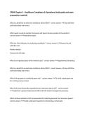 CPPM Chapter 3 &ndash; Healthcare Compliance & Operations &lpar;study guide and exam preparation material&rpar;