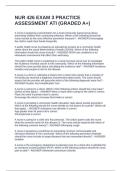 NUR 426 EXAM 3 PRACTICE ASSESSMENT ATI &lpar;GRADED A&plus;&rpar;