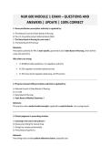 NUR 600 MODULE 1 EXAM &ndash; QUESTIONS AND ANSWERS &vert;2026  UPDATE &vert; 100&percnt; CORRECT