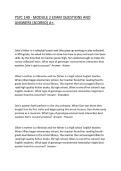PSYC 140 - MODULE 2 EXAM QUESTIONS AND ANSWERS &lpar;SCORED&rpar; A&plus;&period;