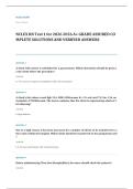 NCLEX RN 2026 EXAM 2026 A&plus; GRADE ASSURED COMPLETE SOLUTIONS AND VERIFIED ANSWERS