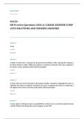 NCLEX RN 2026 EXAM 2026 A&plus; GRADE ASSURED COMPLETE SOLUTIONS AND VERIFIED ANSWERS