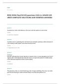 med surg 2026 EXAM 2026 A&plus; GRADE ASSURED COMPLETE SOLUTIONS AND VERIFIED ANSWERS