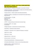 SONOGRAPHY CANADA 2026 FINAL EXAM QUESTIONS AND SOLUTIONS RATED