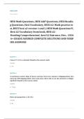 HESI A2 entrance 2026 EXAM 2026 A&plus; GRADE ASSURED COMPLETE SOLUTIONS AND VERIFIED ANSWERS