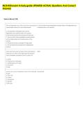 MCB 450 exam 4 study guide UPDATED ACTUAL Questions And Correct  Answers 