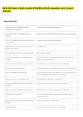 MCB 100 Exam 2 Study Guide UPDATED ACTUAL Questions And Correct  Answers 