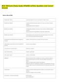 MCB 100 Exam 4 Study Guide UPDATED ACTUAL Questions And Correct  Answers 