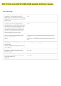 MCB 101 final exam UIUC UPDATED ACTUAL Questions And Correct Answers 