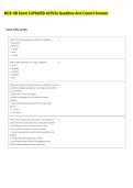 MCB 100 Exam 3 UPDATED ACTUAL Questions And Correct Answers 