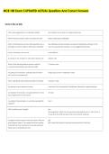 MCB 100 Exam 3 UPDATED ACTUAL Questions And Correct Answers 