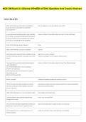 MCB 100 Exam 3 I-Clickers UPDATED ACTUAL Questions And Correct Answers 