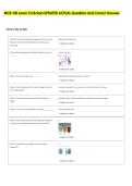 MCB 100 exam 2 iclickers UPDATED ACTUAL Questions And Correct Answers 