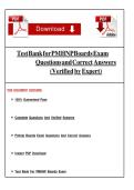 Test Bank for PMHNP Boards Exam Questions and Correct Answers &vert;Updated 2024&lpar;Verified by Expert&rpar;