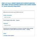 DMSO 1110 Exam 1 NEWEST VERSION WITH COMPLETE QUESTIONS  AND CORRECT DETAILED ANSWERSVERIFIED 100&percnt; ALREADY GRADED  A&plus; &vert;&vert;Austin Community College District  
