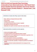  Mass Psychology Jurisprudence Exam Study Guide Exam&vert;&vert; 