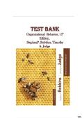 Test Bank for Organizational Behavior 15th Edition &lpar;Pearson&comma; 2012&rpar; by Stephen P&period; Robbins&comma; Timothy A&period; Judge&comma; Isbn no&semi; 9780132834872&comma; all 18 Chapters Covered