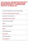 Motor Learning Exam 2  MOST RECENT EXAM ACTUAL COMPLETE  REAL EXAM QUESTIONS AND CORRECT ANSWERS &lpar;VERIFIED  ANSWERS&rpar; ALREADY GRADED A&plus; &vert; GUARANTEED SUCCESS&excl;&excl;  NEWEST EXAM &vert; JUST RELEASED&excl;&excl; 2026 
