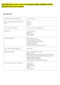 MAR 3400 Exam 1 Part 1&colon; Intro to Professional Selling UPDATED ACTUAL  Questions And Correct Answers 