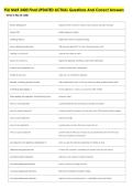 FSU MAR 3400 Final UPDATED ACTUAL Questions And Correct Answers 
