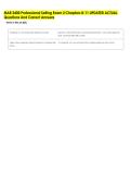 MAR 3400 Professional Selling Exam 2 Chapters 8-11 UPDATED ACTUAL  Questions And Correct Answers