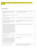 MAR3400 Chapter Quizzes UPDATED ACTUAL Questions And Correct  Answers 