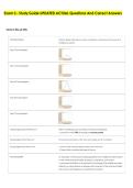 Exam 3 - Study Guide UPDATED ACTUAL Questions And Correct Answers