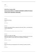 ACLS 2026 EXAM 2026 A&plus; GRADE ASSURED COMPLETE SOLUTIONS AND VERIFIED ANSWERS