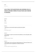 ACLS 2026 EXAM 2026 A&plus; GRADE ASSURED COMPLETE SOLUTIONS AND VERIFIED ANSWERS