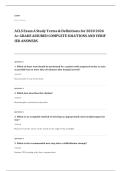 ACLS 2026 EXAM 2026 A&plus; GRADE ASSURED COMPLETE SOLUTIONS AND VERIFIED ANSWERS