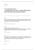 NCLEX RN 2026 EXAM 2026 A&plus; GRADE ASSURED COMPLETE SOLUTIONS AND VERIFIED ANSWERS