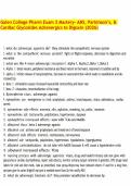 Galen College Pharm Exam 2 Mastery- ANS&comma; Parkinson&rsquo;s&comma; & Cardiac Glycosides Adrenergics to Digoxin &lpar;2026&rpar;&period;pdf
