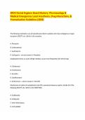 SRDH Dental Hygiene Board Mastery- Pharmacology & Medical Emergencies Local Anesthesia&comma; Drug Interactions&comma; & Premedication Guidelines &lpar;2026&rpar;&period;pdf
