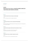 NCLEX RN 2026 EXAM 2026 A&plus; GRADE ASSURED COMPLETE SOLUTIONS AND VERIFIED ANSWERS