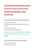 FAA Repairman Certificate Exam Questions and Correct Answers Verified Answers&rpar;  Plus Rationales 2026 Q&A &vert; Instant  Download Pdf